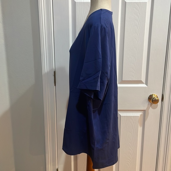 Denim D & Co. top short sleeve pullover jersey navy blue women’s size 3X new - Picture 8 of 11